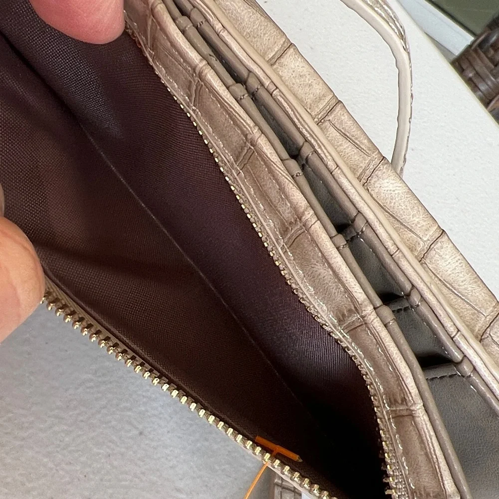 CROSSBODY PHONE CASE + WALLET new without tag TAUPE